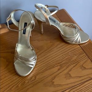 Caparros gold heels